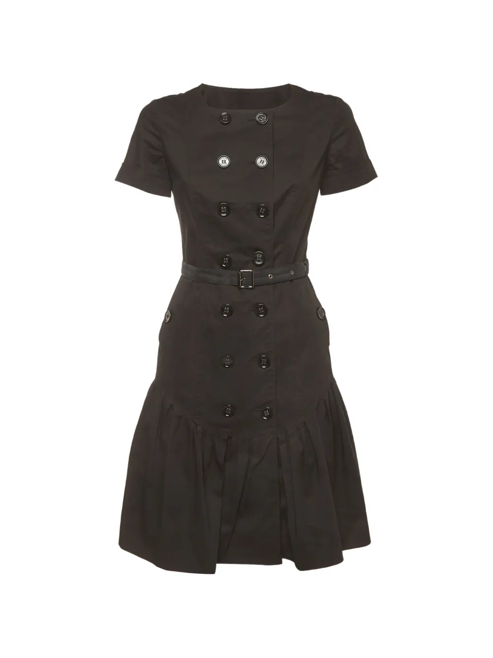 Burberry Pre-Owned double-breasted mini dress - Black