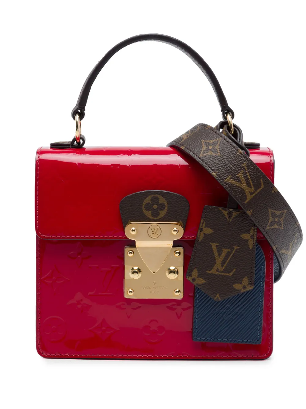Louis Vuitton Pre-Owned 2019 Monogram Vernis Spring Street satchel - Rosso