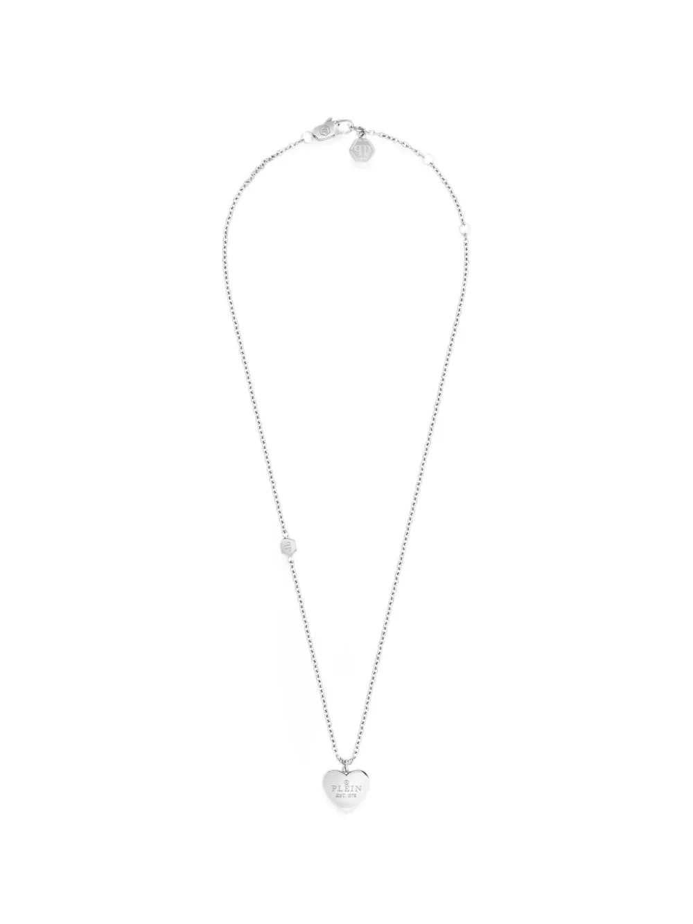 Philipp Plein heart-pendant necklace
