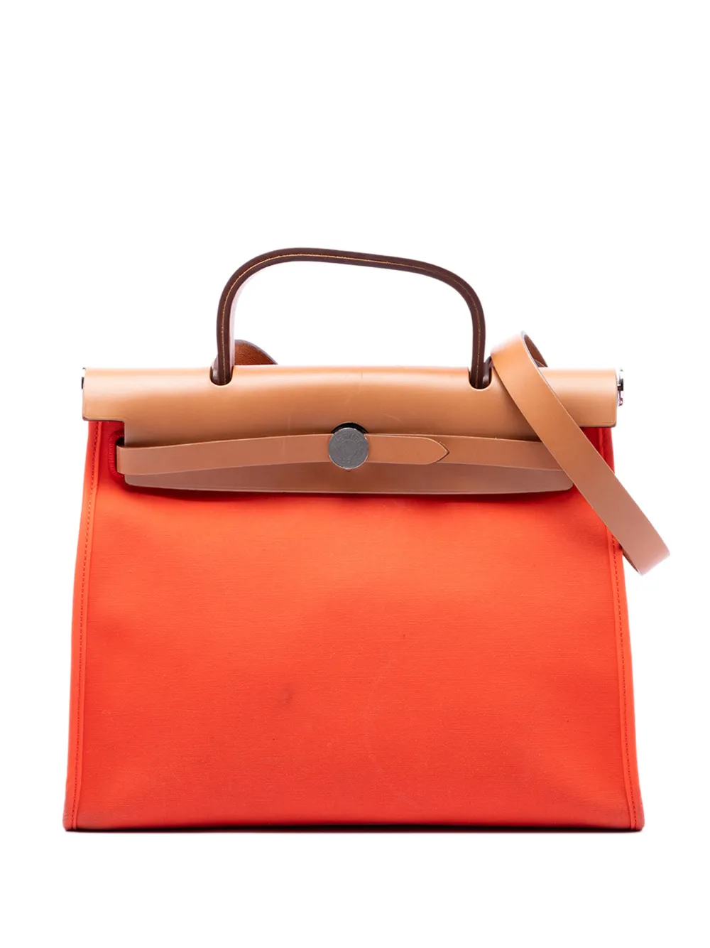 Hermès Pre-Owned 2016 Toile Herbag Zip 31 satchel - Arancione