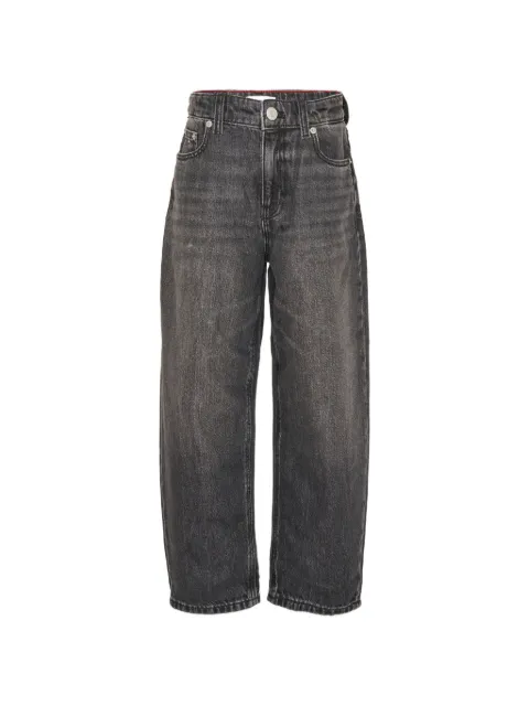 Tommy Hilfiger Junior faded-effect barrel jeans