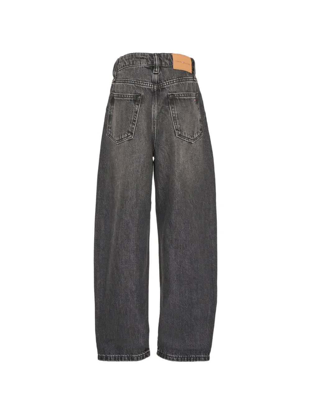 Tommy Hilfiger Junior Barrel jeans met vervaagd effect Zwart