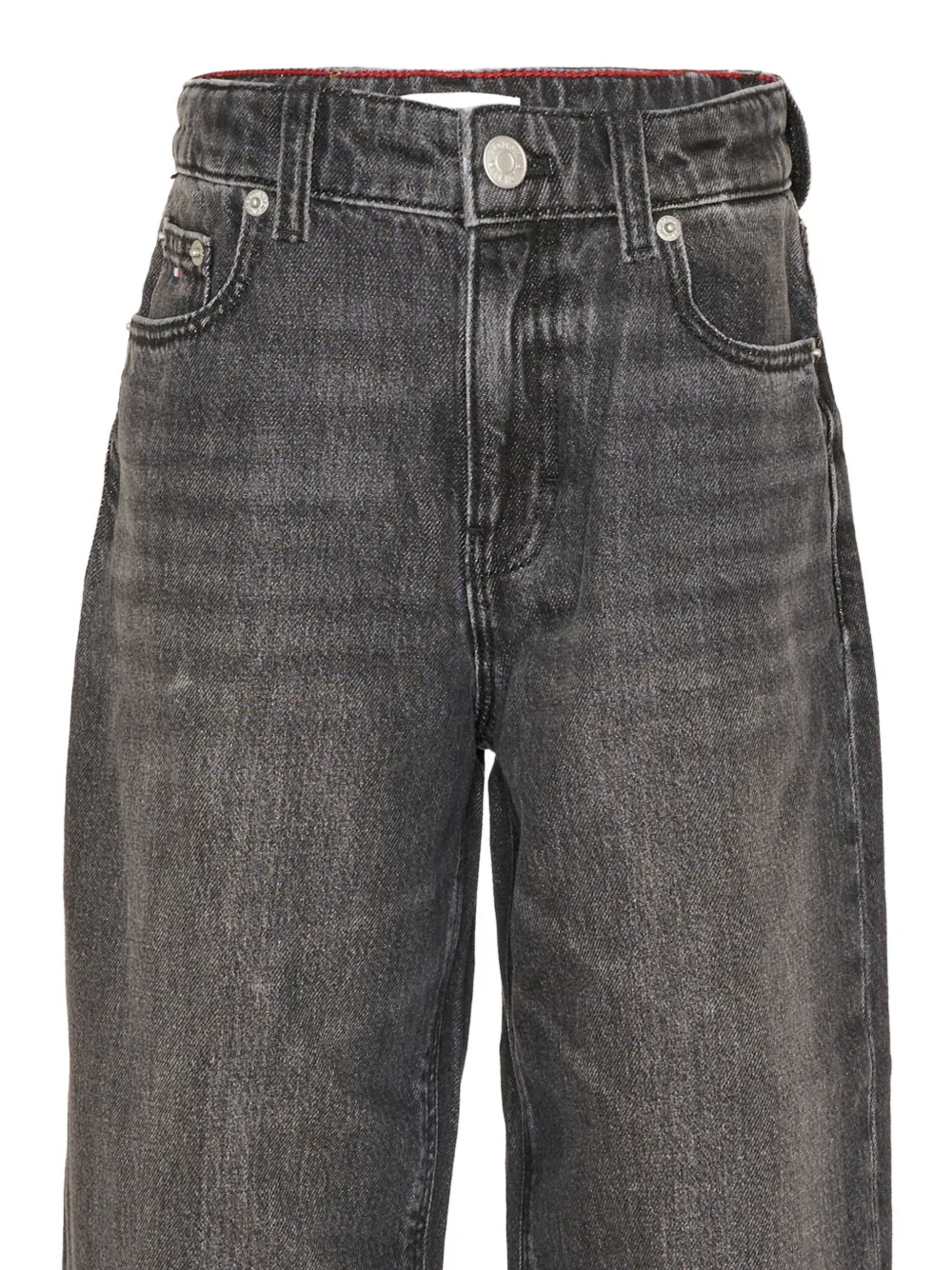 Tommy Hilfiger Junior Barrel jeans met vervaagd effect Zwart