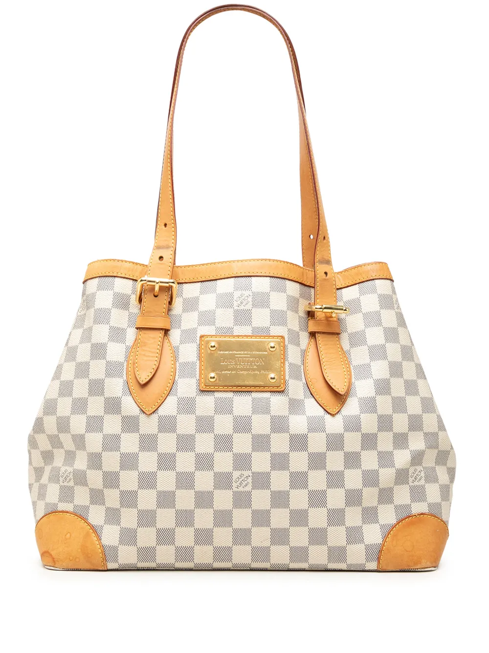 Louis Vuitton Pre-Owned 2010 Damier Azur Hampstead MM tote bag - Bianco