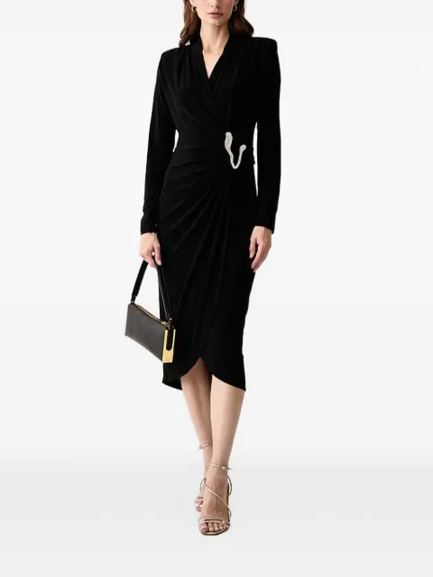 Joseph Ribkoff embellished wrap-style midi dress