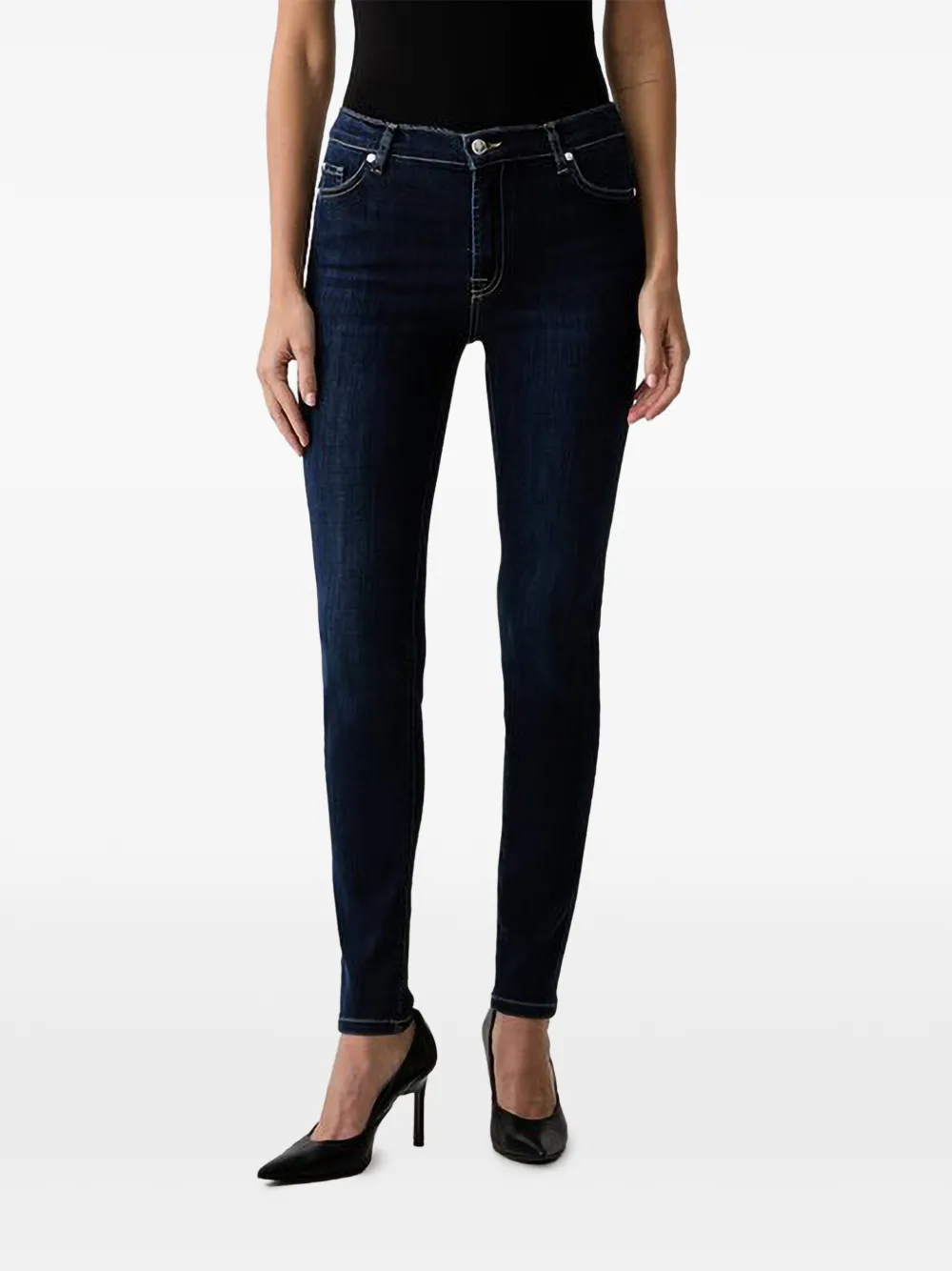 Joop Logo-patch Slim-fit Jeans In Blue
