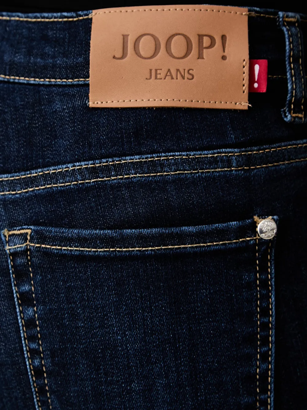 Joop! logo-patch slim-fit jeans Blauw