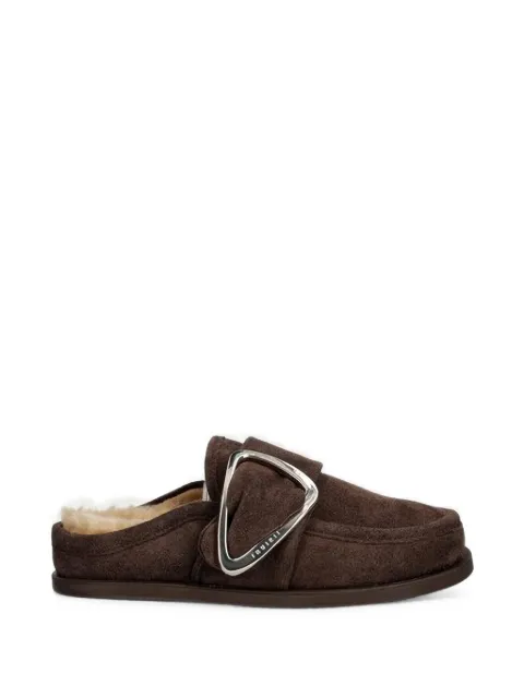 Inuikii buckle-fastening suede flat mules