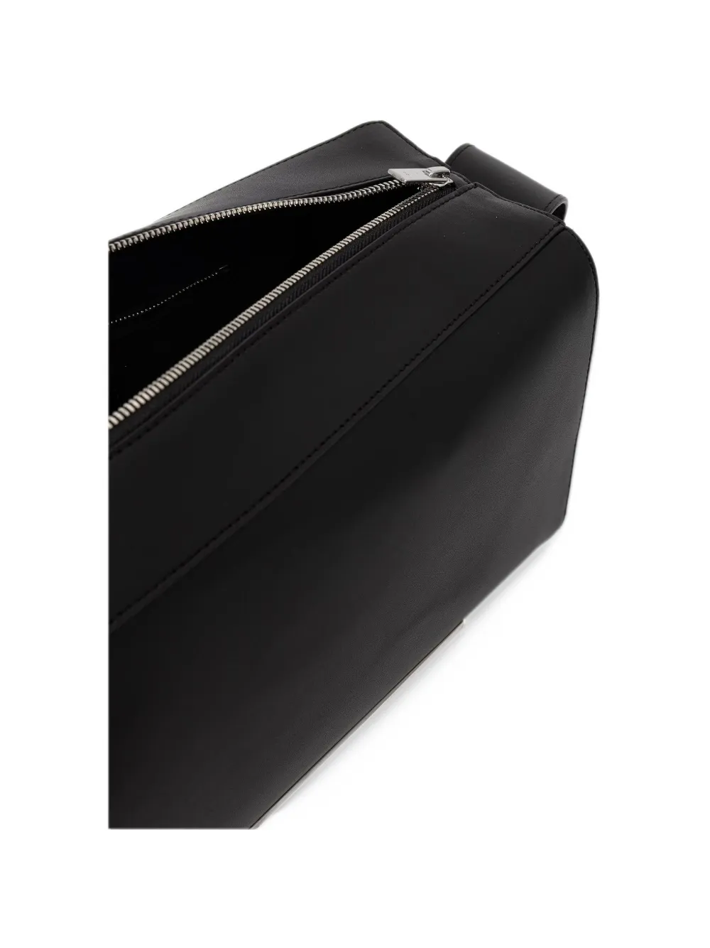 HELIOT EMIL lighter-detail leather tote bag Zwart