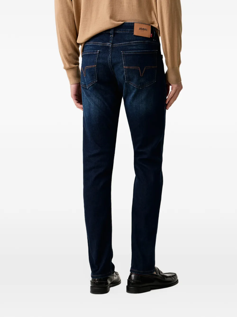 Joop! faded straight-leg jeans Blauw