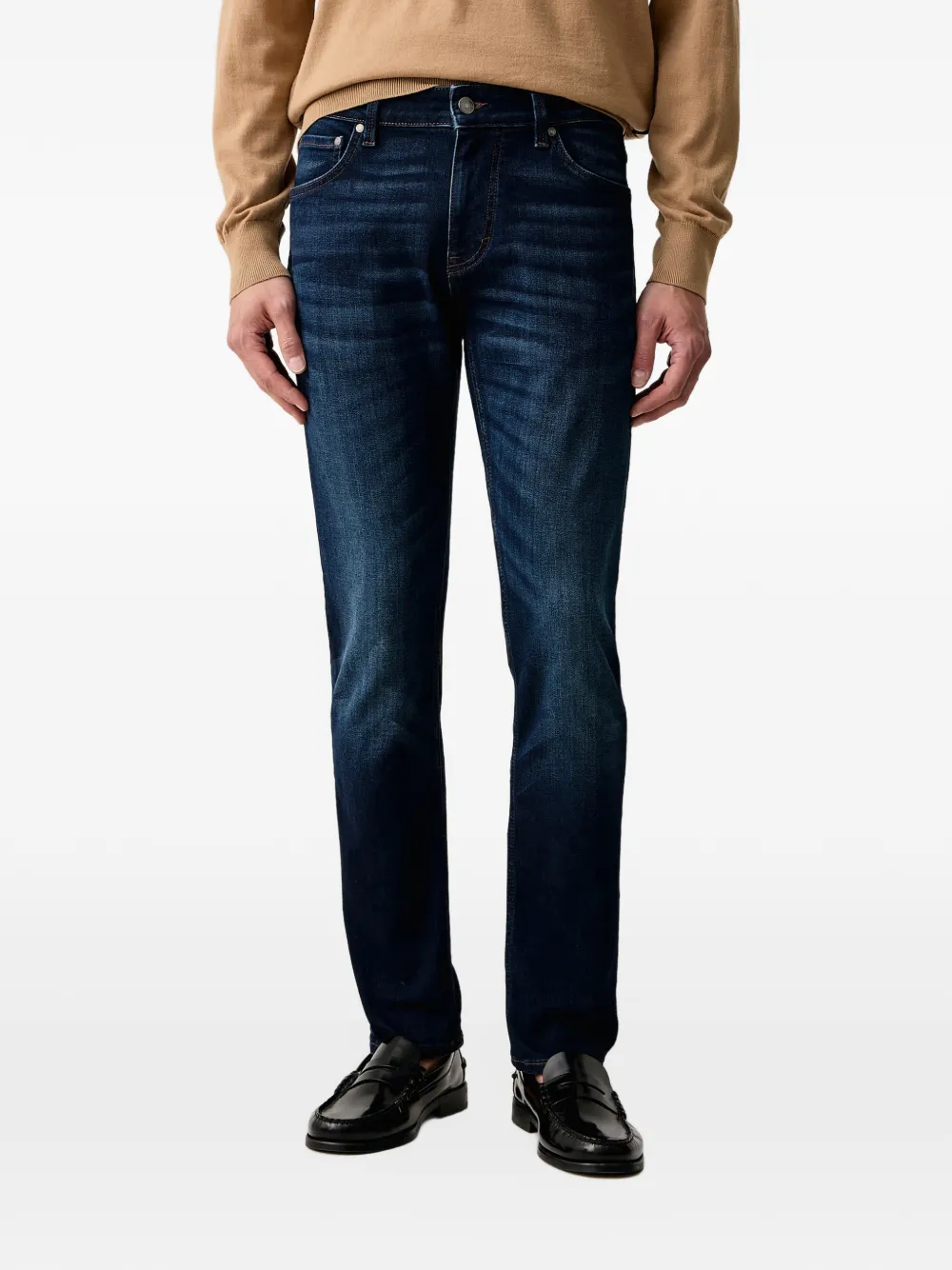 Joop Faded Straight-leg Jeans In Blue