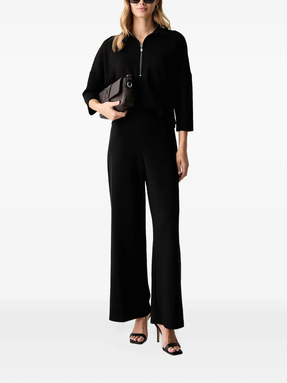 Joseph Ribkoff Jumpsuit met kwartrits Zwart