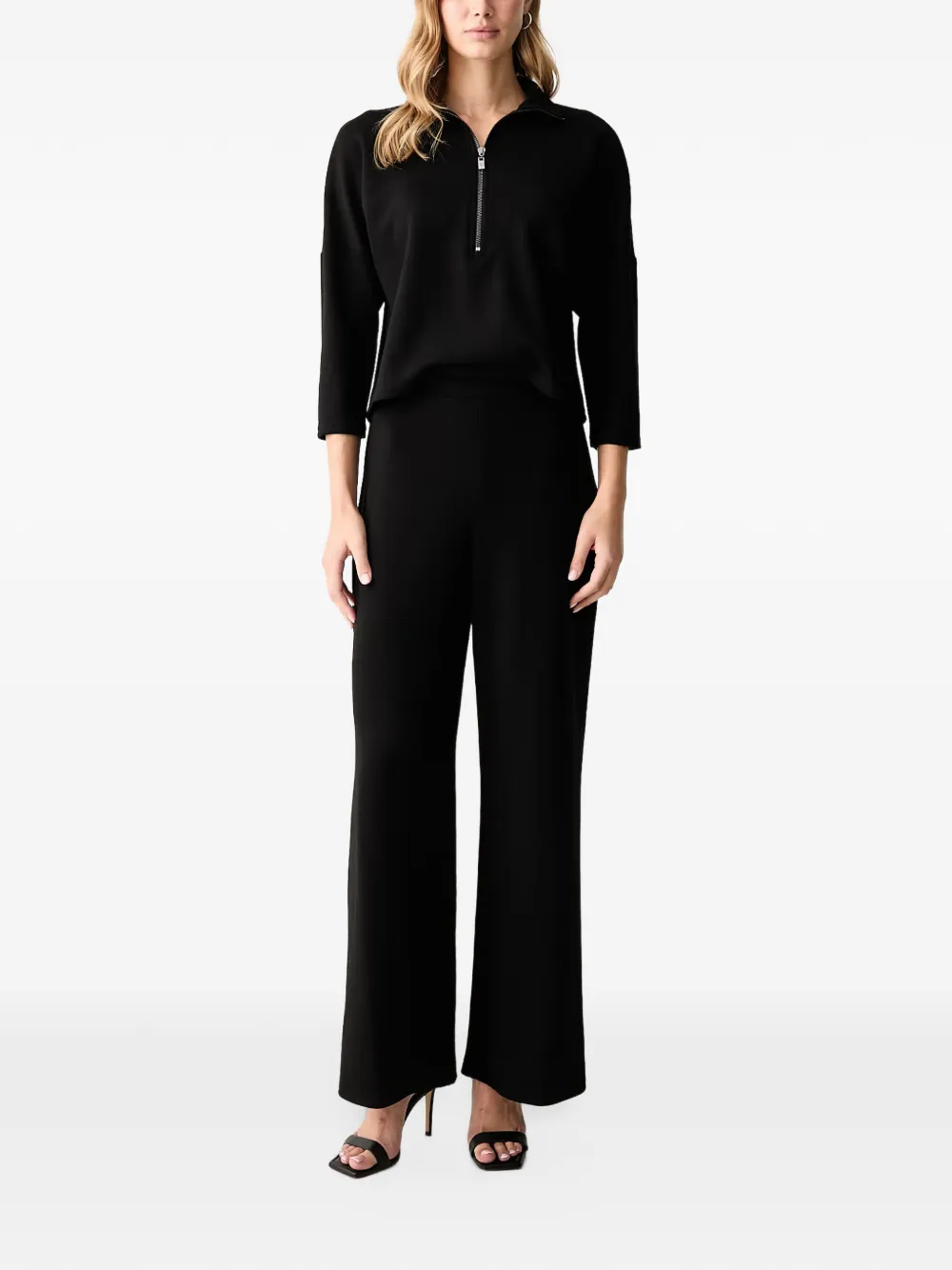 Joseph Ribkoff quarter-zip jumpsuit - Schwarz
