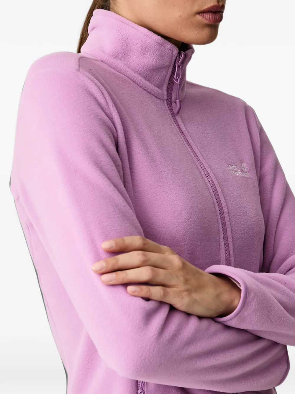 JACK WOLFSKIN Sweater met geborduurd logo Paars