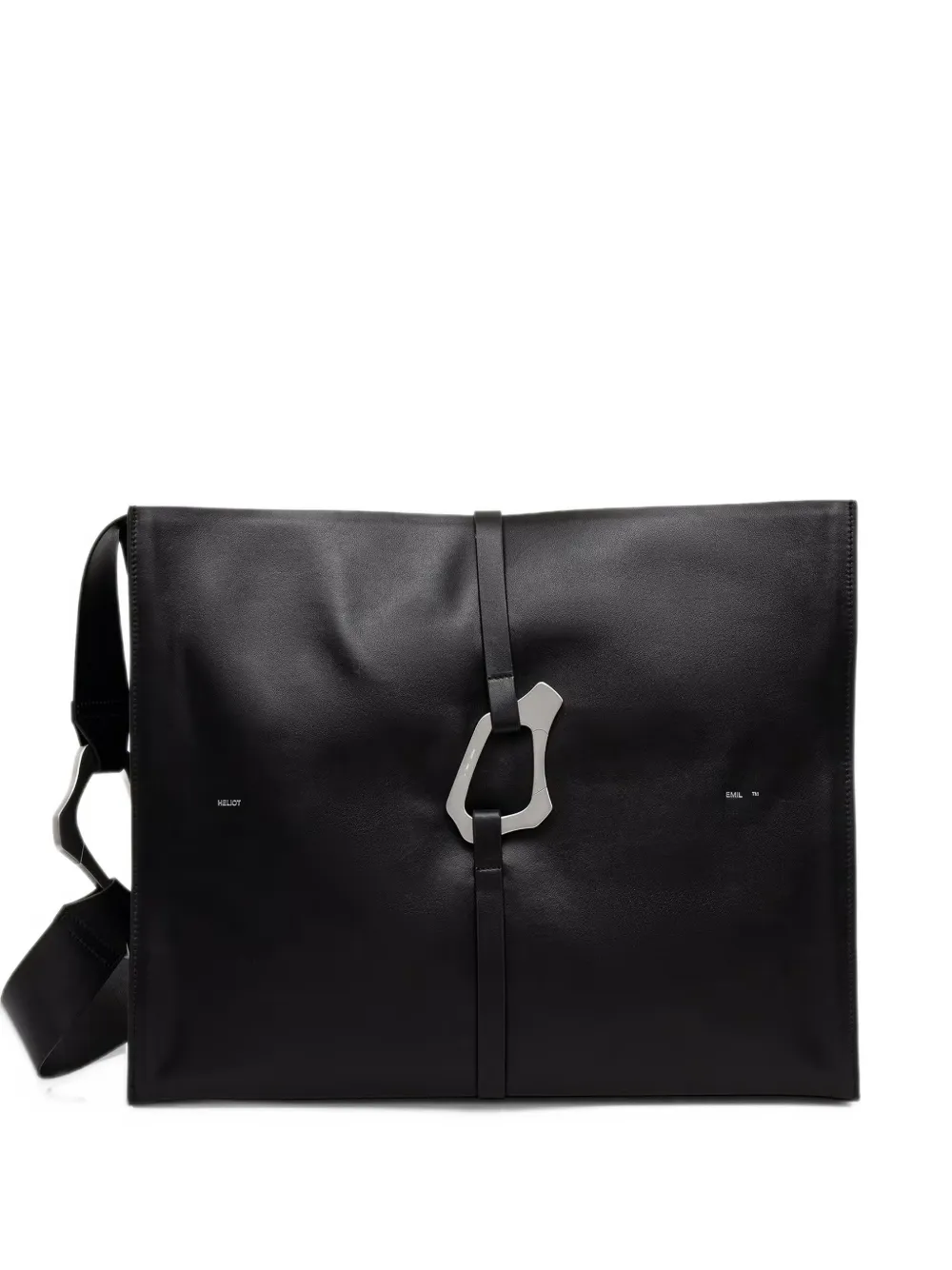 HELIOT EMIL zip-fastening leather shoulder bag - Nero