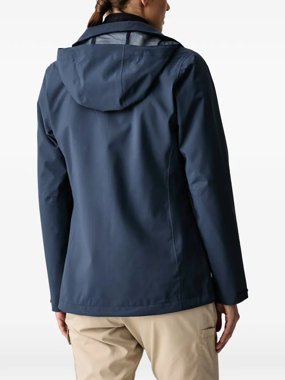 JACK WOLFSKIN Trailtime hooded waterproof jacket Blauw