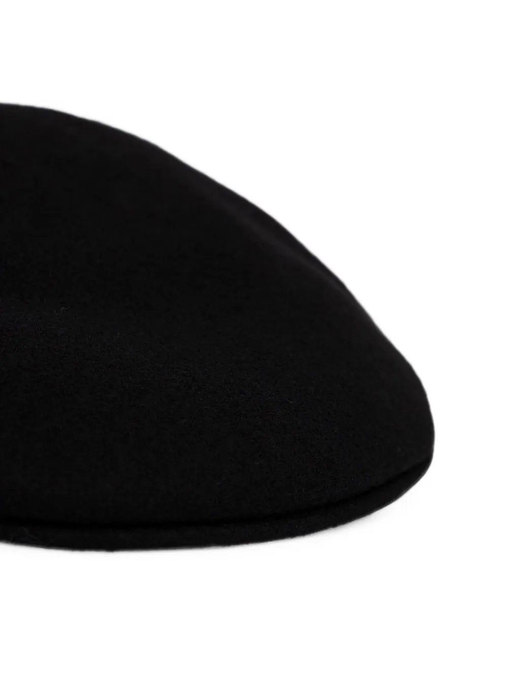 Kangol Wool 504 logo-embroidered flat cap Zwart