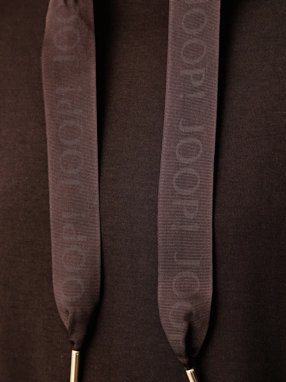 Joop! logo-embroidered drawstring hoodie Bruin