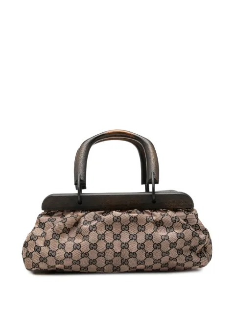 Gucci Pre-Owned 2000-2015 GG Canvas Wood Frame handbag
