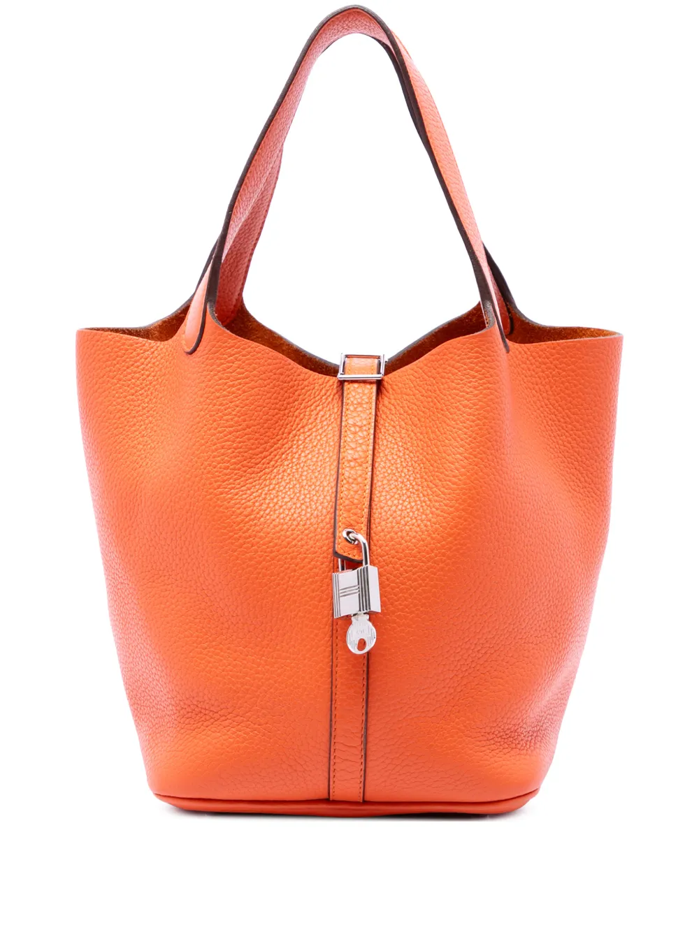 Hermès Pre-Owned 2014 Clemence Picotin Lock 22 handbag - Arancione