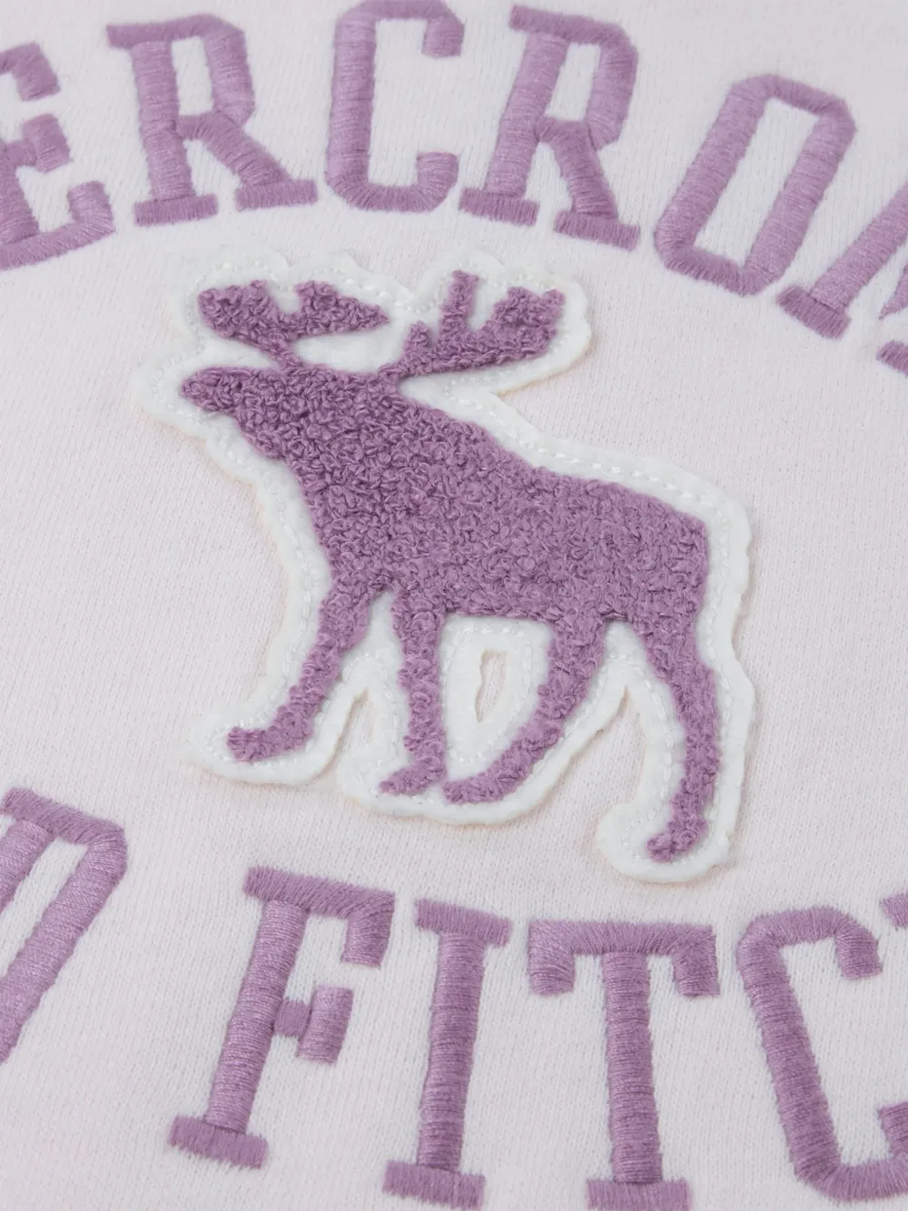 ABERCROMBIE FITCH KIDS Hoodie met geborduurd logo en rits Roze