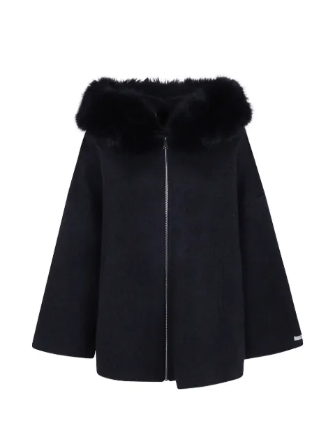 Giovanni Paris Sela faux-fur trim coat