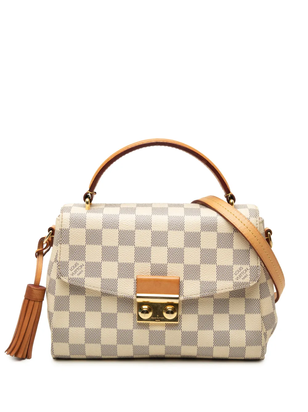 Louis Vuitton Pre-Owned 2017 Damier Azur Croisette satchel - Bianco