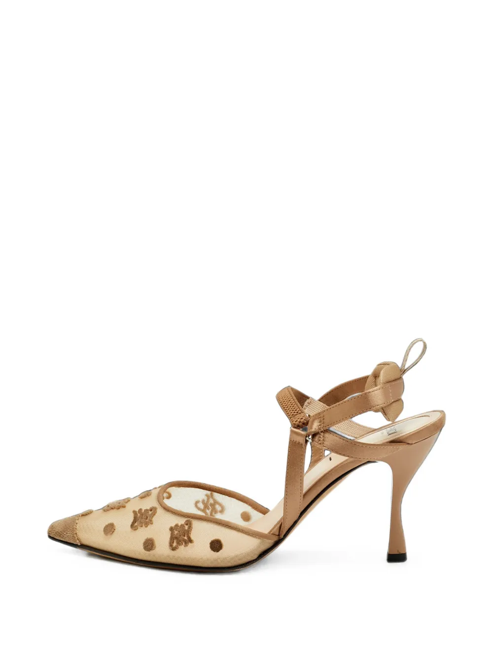 Fendi Pre-Owned Colibri pointed-toe pumps - Nude