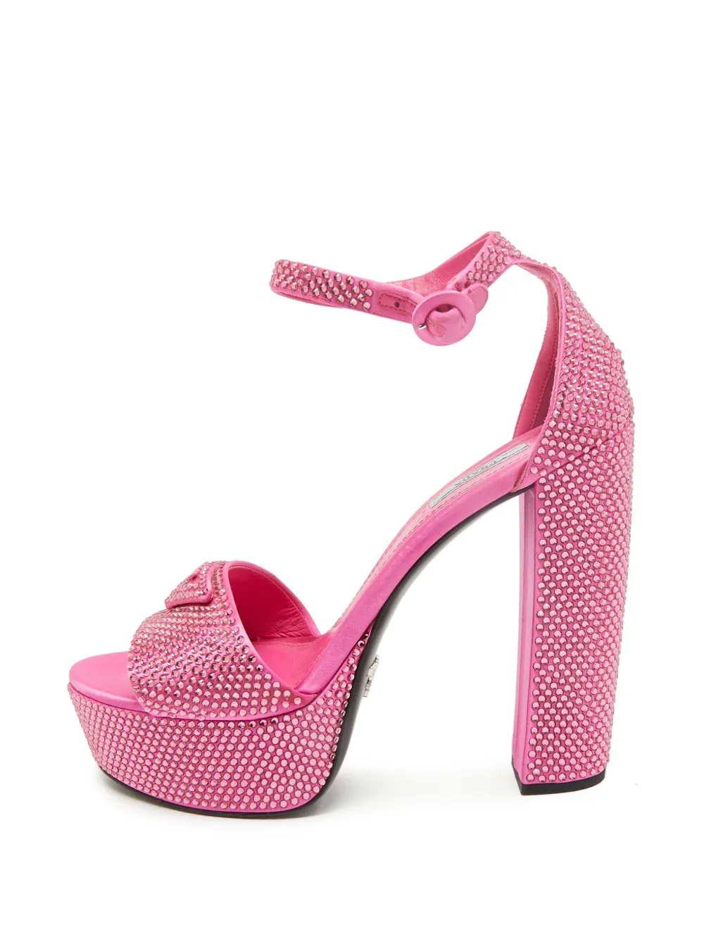 Prada Pre-Owned Sandalen mit Kristallen - Rosa