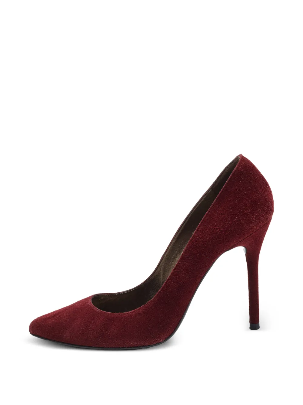 Stuart Weitzman pointed-toe leather pumps - Rosso