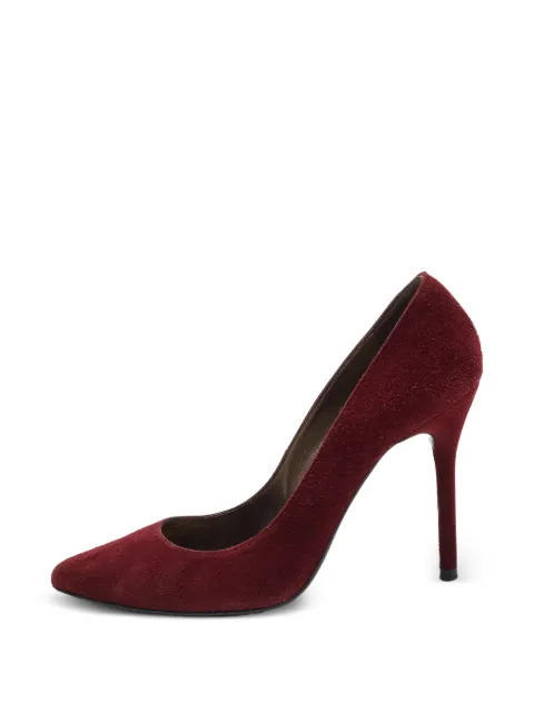 Stuart Weitzman pointed-toe leather pumps
