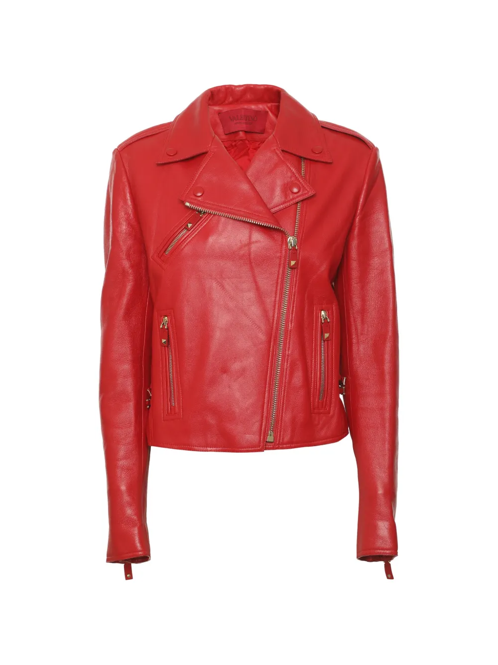 Valentino Garavani Pre-Owned Rouge Absolute Lederjacke - Rot