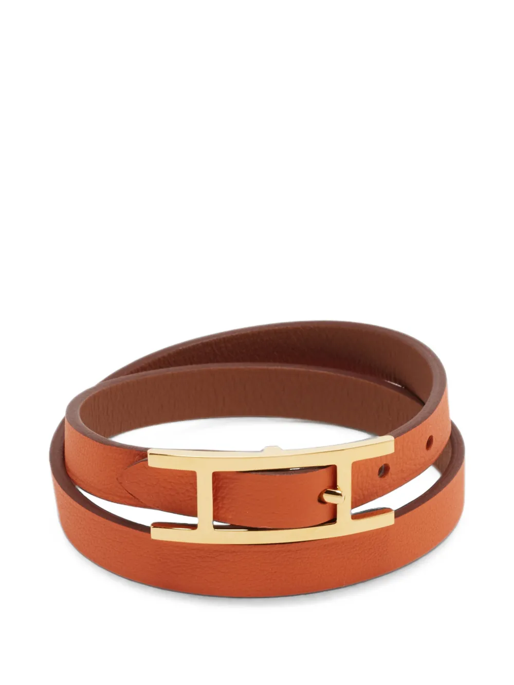 Hermès Pre-Owned Behapi Double Tour Armband - Braun