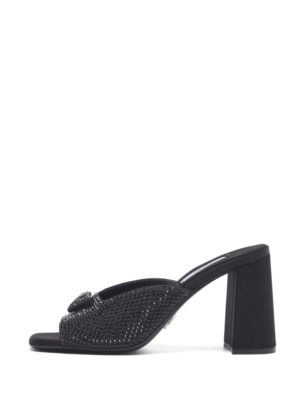 Prada Pre-Owned Sandalen mit Kristallen - Schwarz