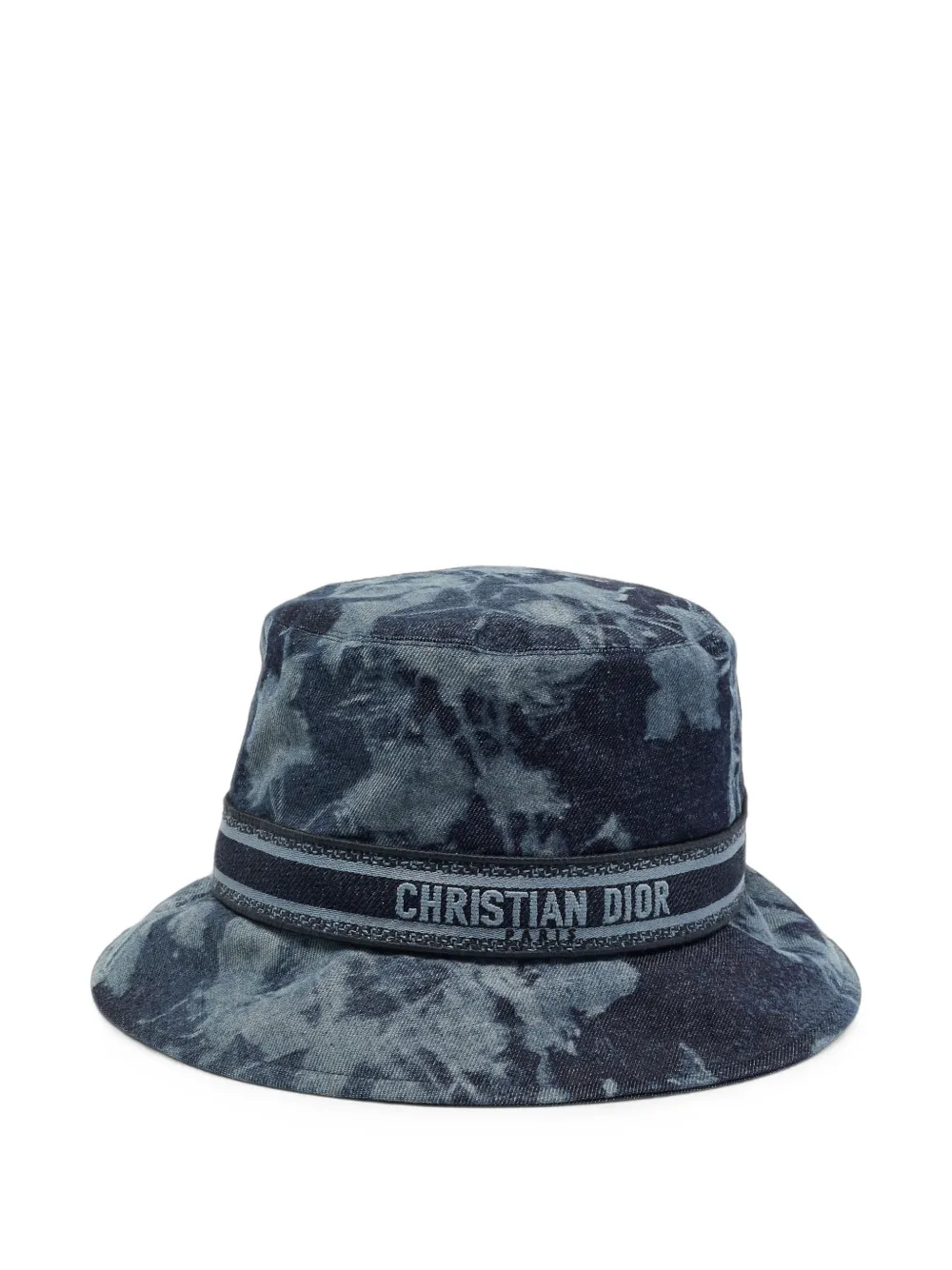 Pre-owned Dior D-bobby Denim Bucket Hat In Blue