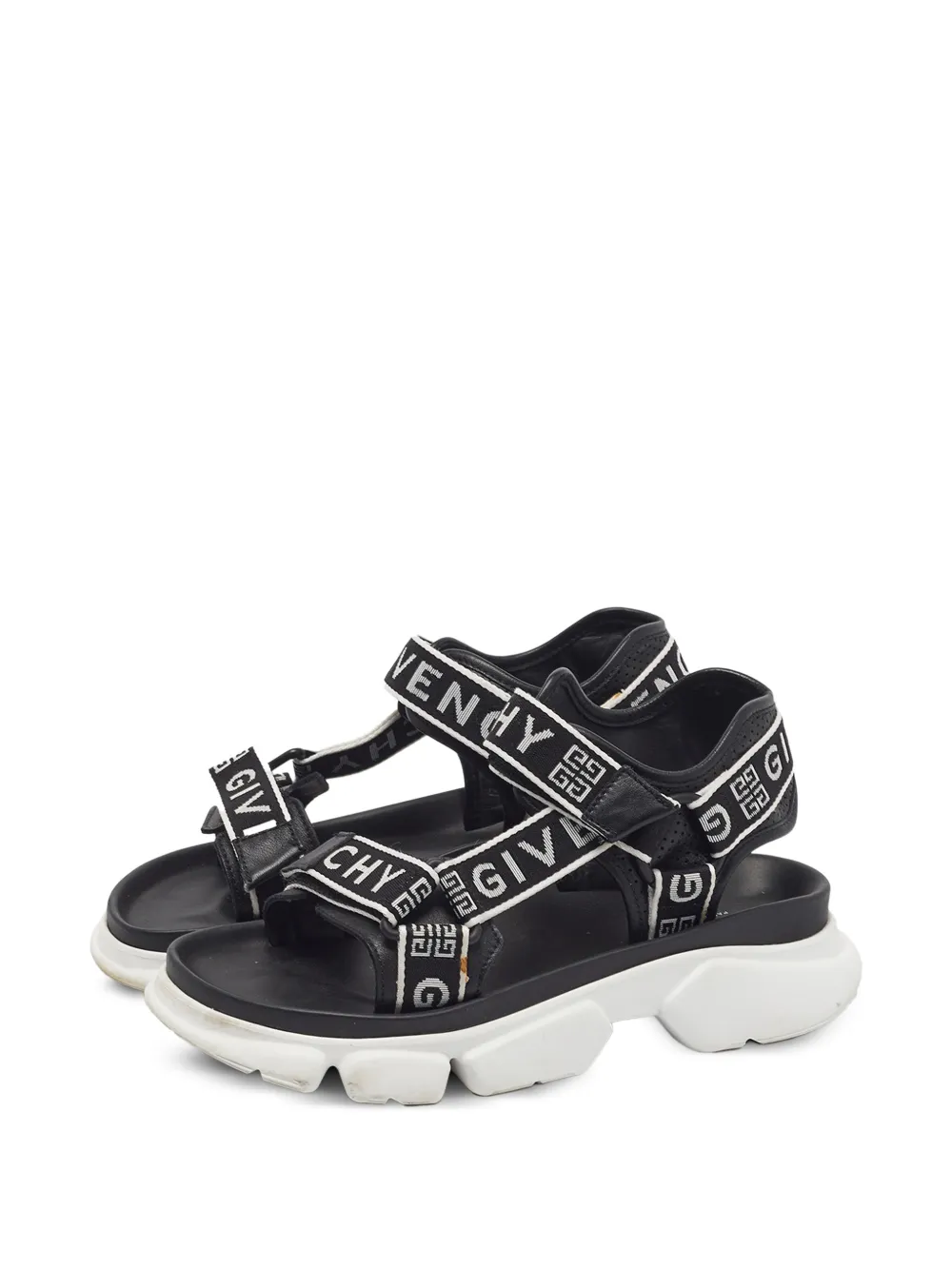 Givenchy Pre-Owned Jaw Sandalen mit Klettverschluss - Schwarz