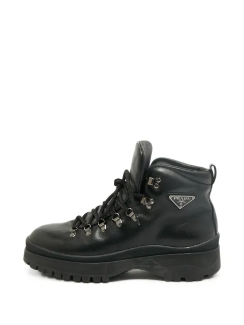 Prada Pre-Owned Brixxen lace-up combat boots