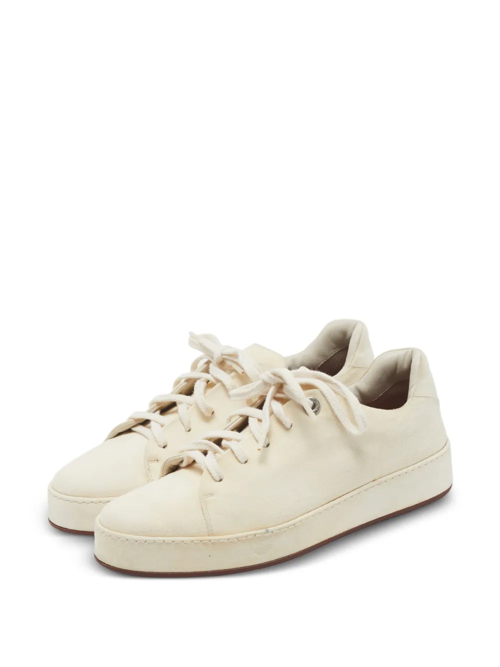 Loro Piana Pre-Owned Nauges Sneakers aus Wildleder - Nude