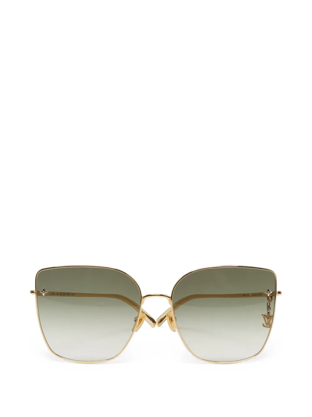 Louis Vuitton Pre-Owned lunettes de soleil à monture papillon - Or Louis Vuitton Pre-Owned lunettes de soleil à monture papillon - Or