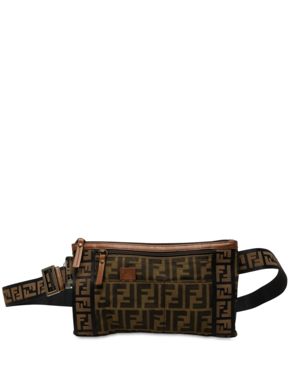 Fendi Pre-Owned sac banane en toile Zucca (2000-2010) - Marron