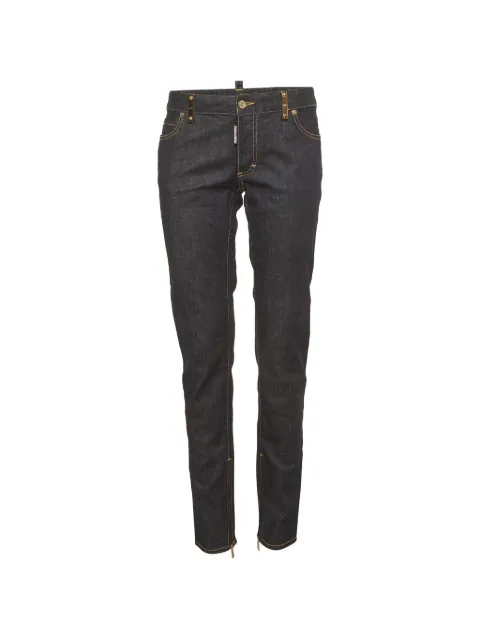 DSQUARED2 contrast-stitching skinny-fit jeans