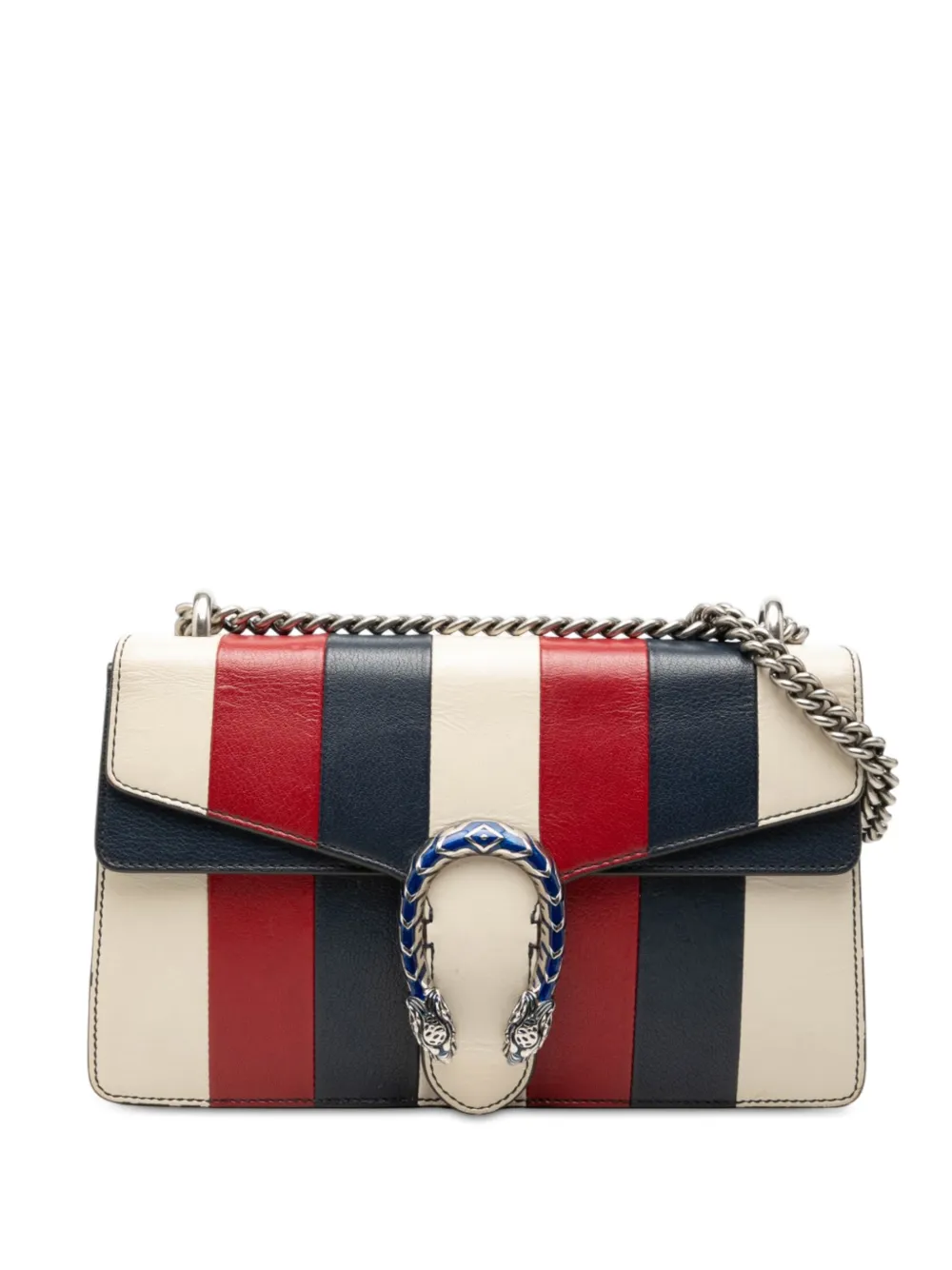 Gucci Pre-Owned 2016-2026 Medium Striped Calfskin Dionysus shoulder bag - Multicolour