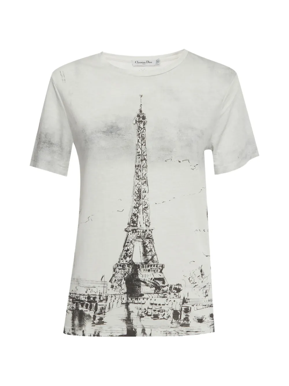 Christian Dior Pre-Owned t-shirt Tour Eiffel - Blanc