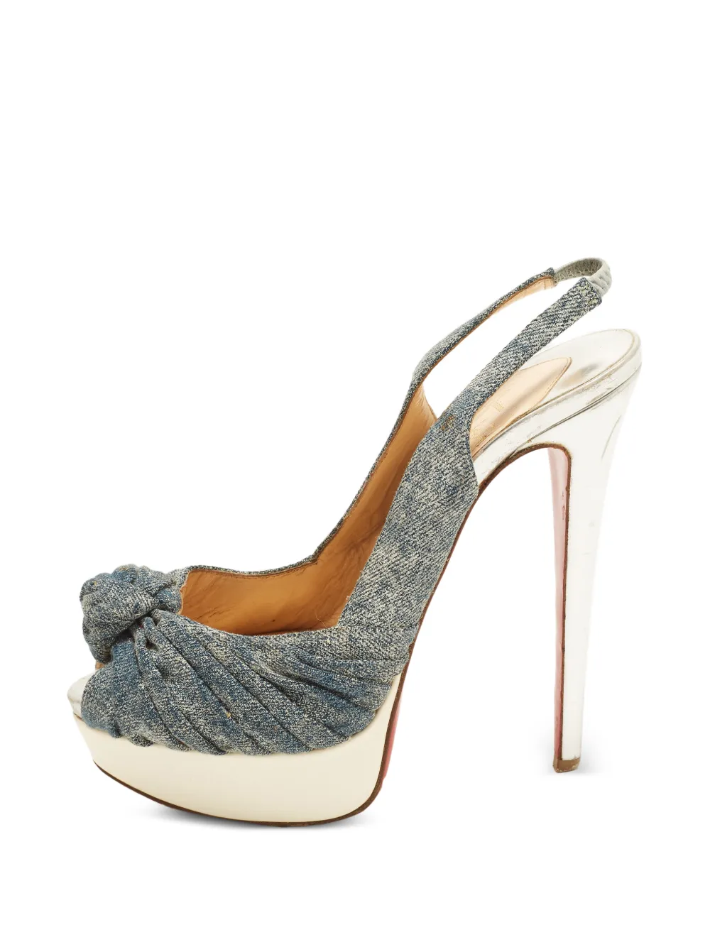Christian Louboutin Pre-Owned Jenny Plateau-Pumps - Blau