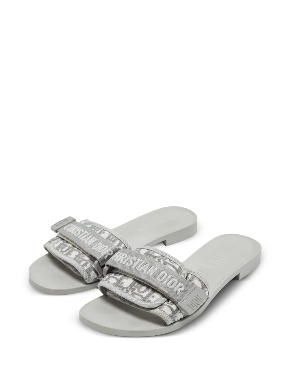 Christian Dior Pre-Owned Diorevolution Oblique Pantoletten - Grau