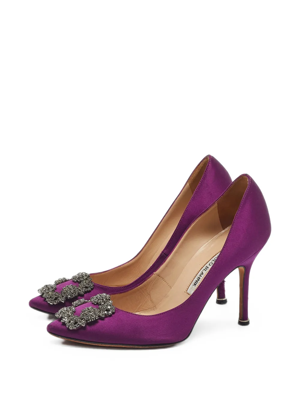 Manolo Blahnik Hangisi buckled pumps - Viola