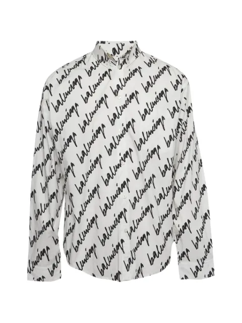Balenciaga Pre-Owned Scribble print shirt