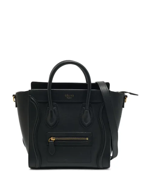 Celine Pre-Owned 2017 nano Luggage leather tote bag