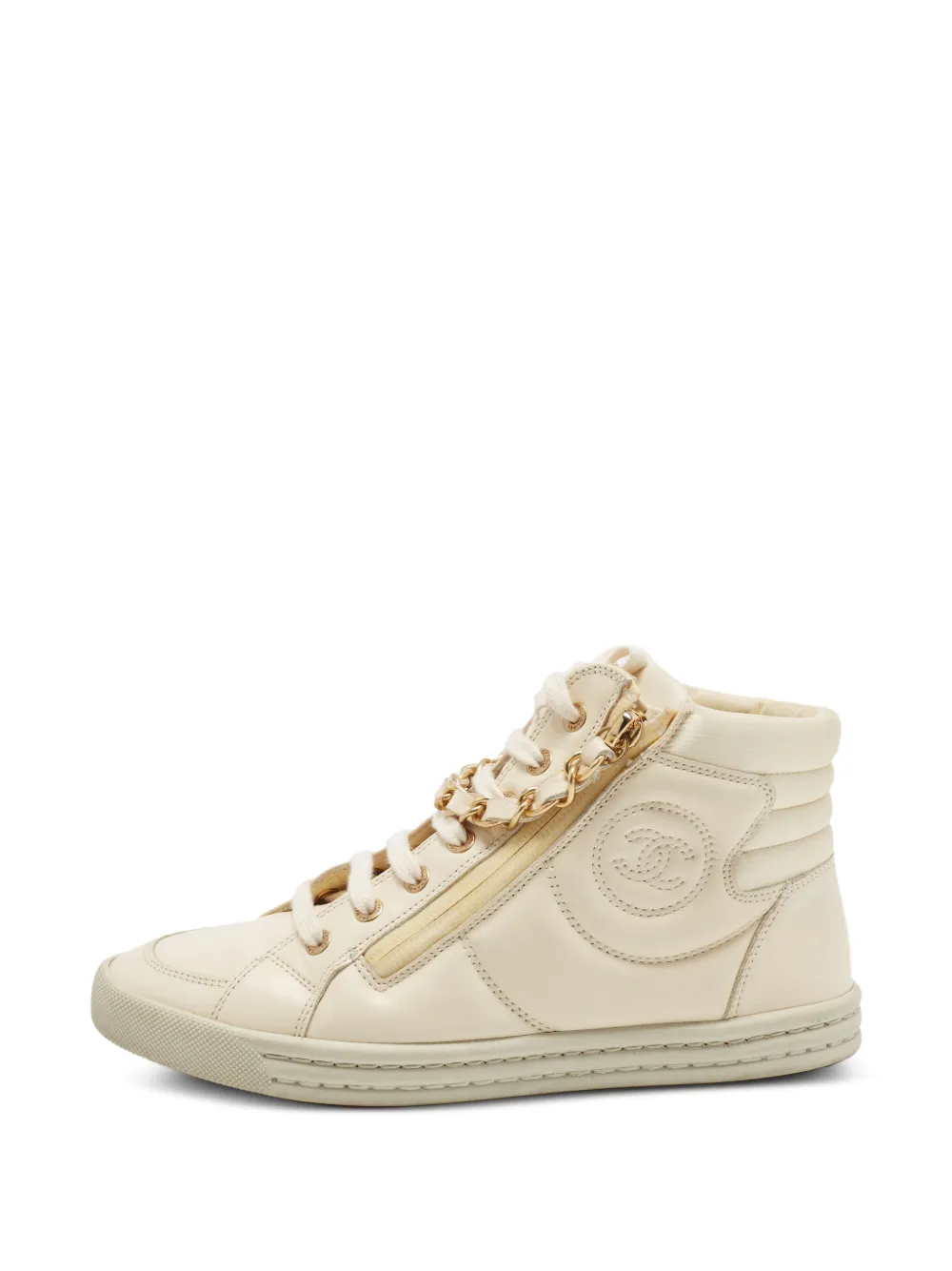 CHANEL Pre-Owned CC chain-link sneakers - Toni neutri