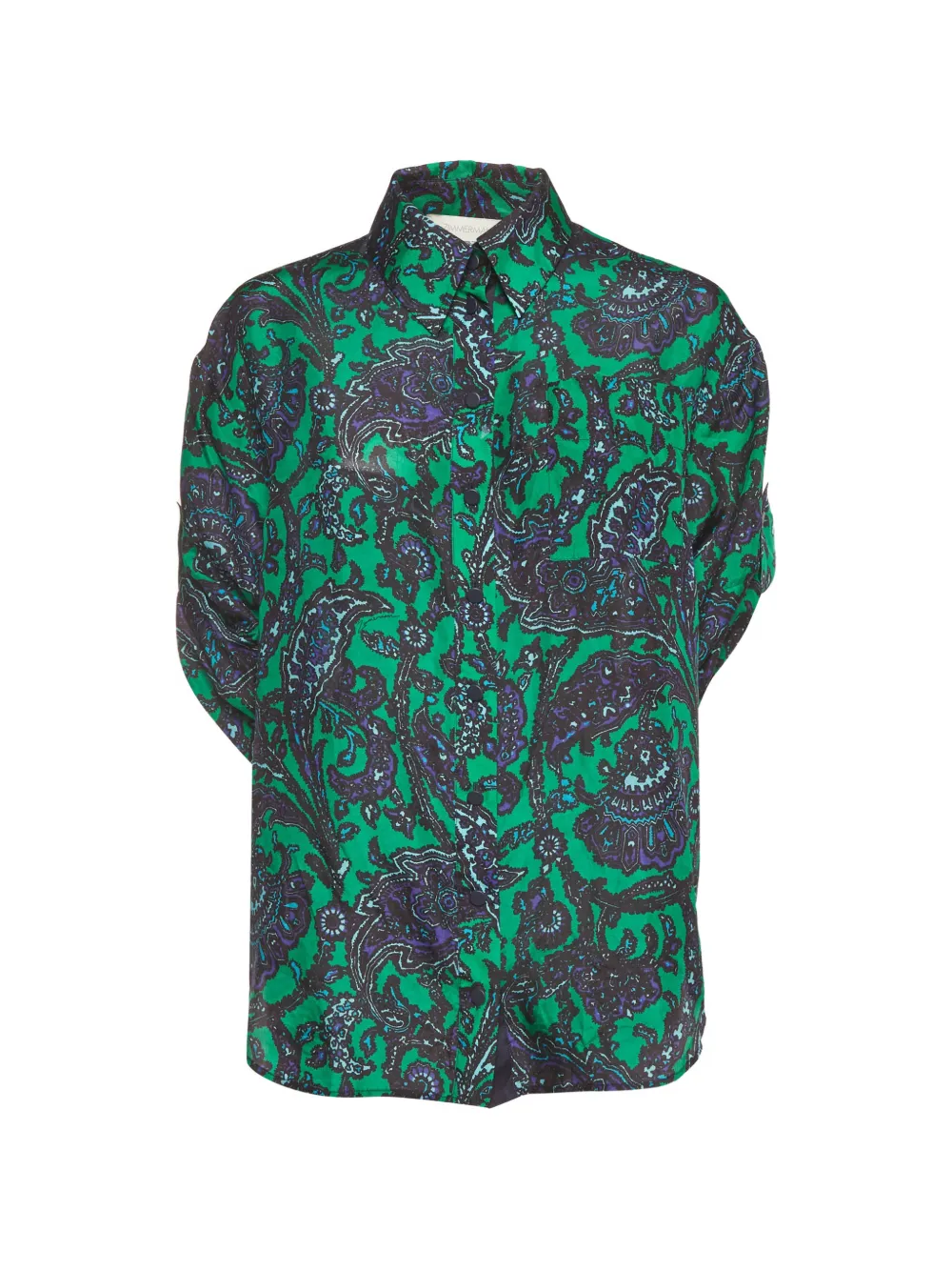 ZIMMERMANN Tiggy paisley-print shirt - Verde